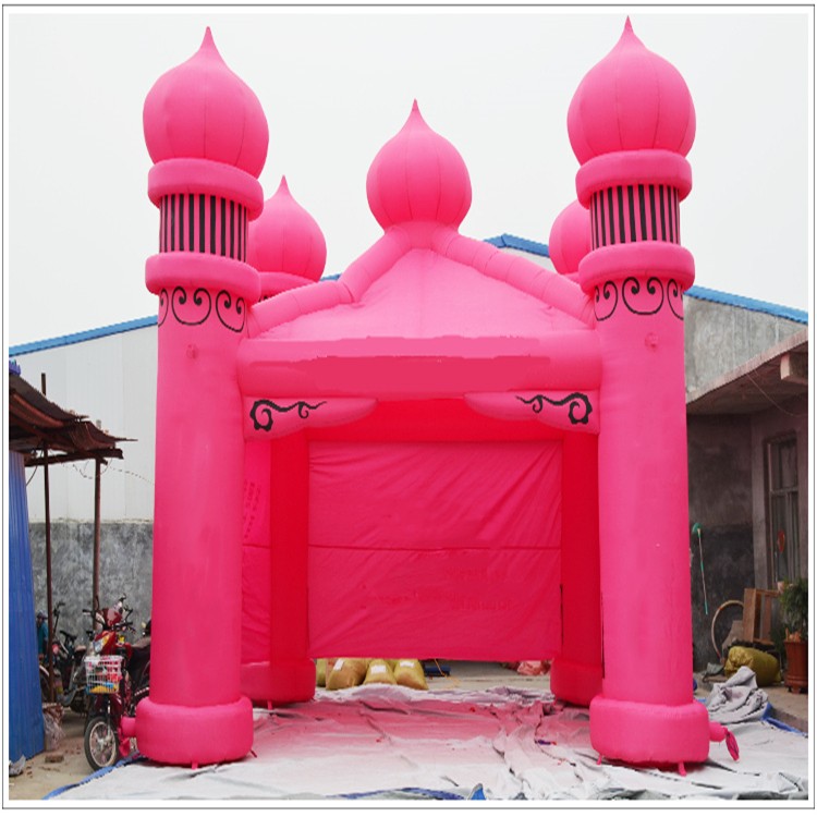 高明粉色帐篷